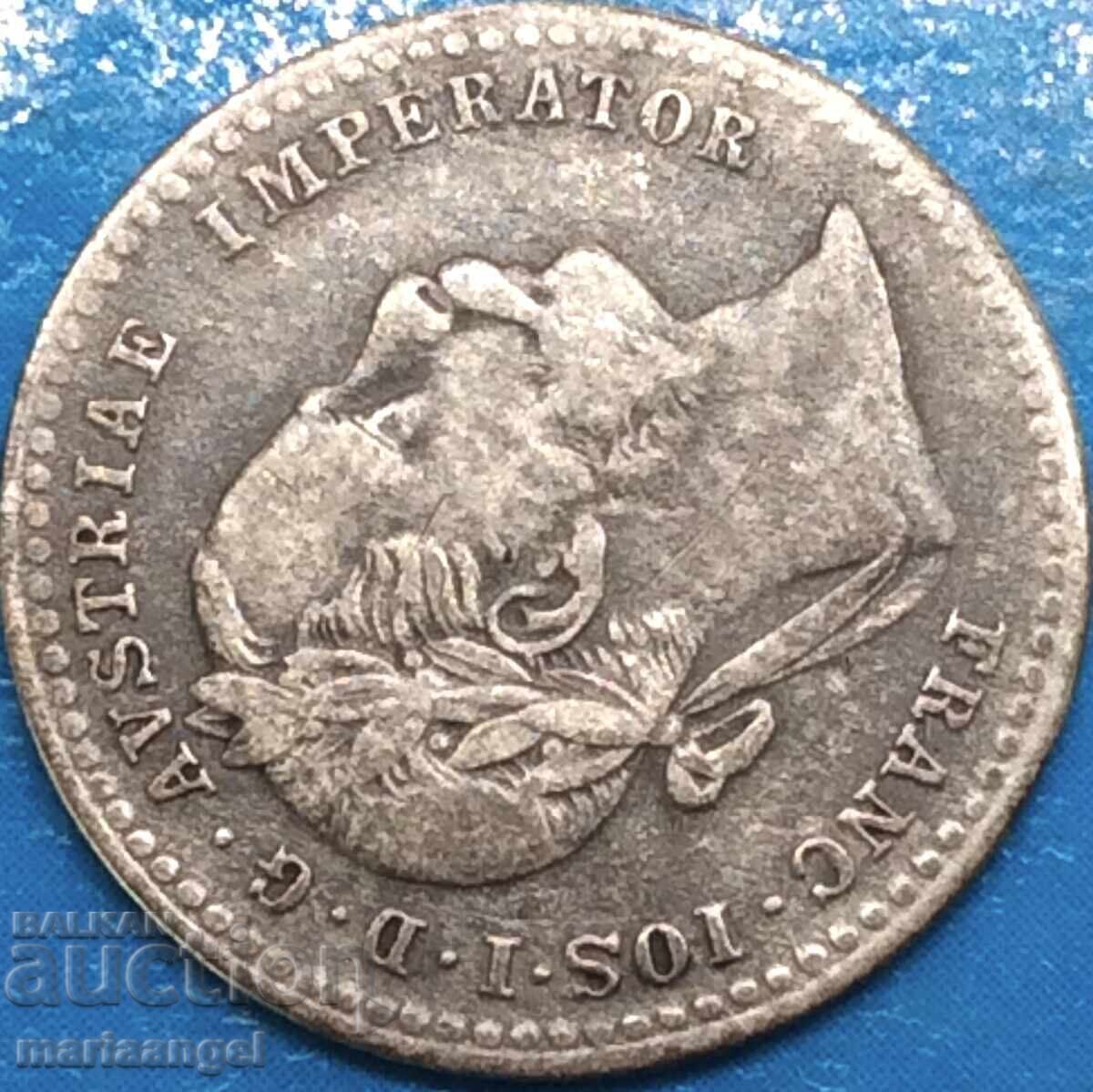 Аукцион 10 кройцера 1872 Австрия Франц Йозеф сребро Аукцион 10 кройцера 1872 Австрия Франц Йозеф сребро