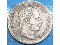 10 κρόιτσερ 1872 Αυστρία Φραγκίσκος Ιωσήφ ασήμι