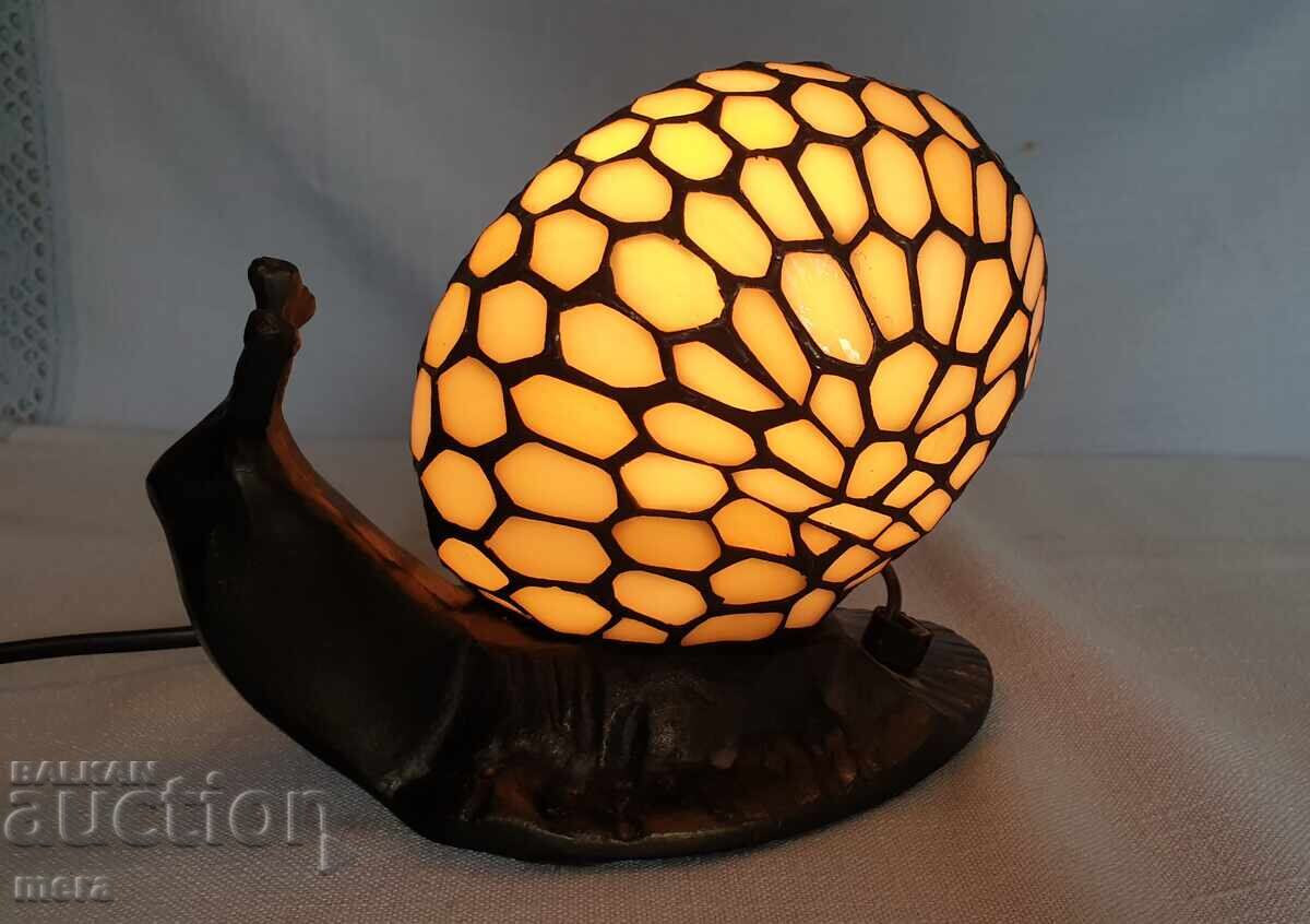Nastolna lampa tip Tifani  s forma ohlyuv - 6
