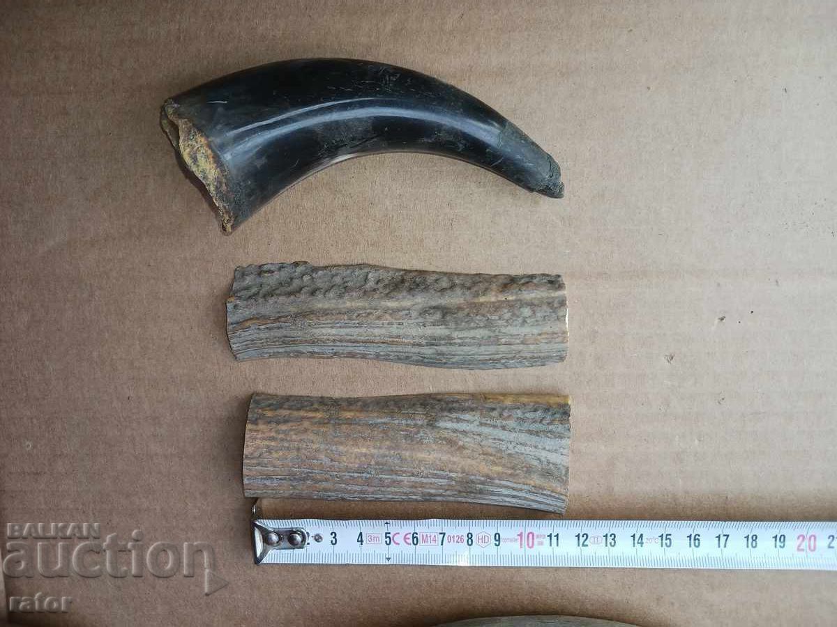 Δημοπρασία Κέρας, κέρατα, θήκη για μπαρούτι, θήκη για μπαρούτι, λαβή μαχαιριού Δημοπρασία Κέρας, κέρατα, θήκη για μπαρούτι, θήκη για μπαρούτι, λαβή μαχαιριού