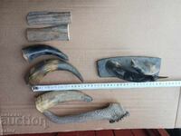 Κέρας, κέρατα, θήκη για μπαρούτι, θήκη για μπαρούτι, λαβή μαχαιριού