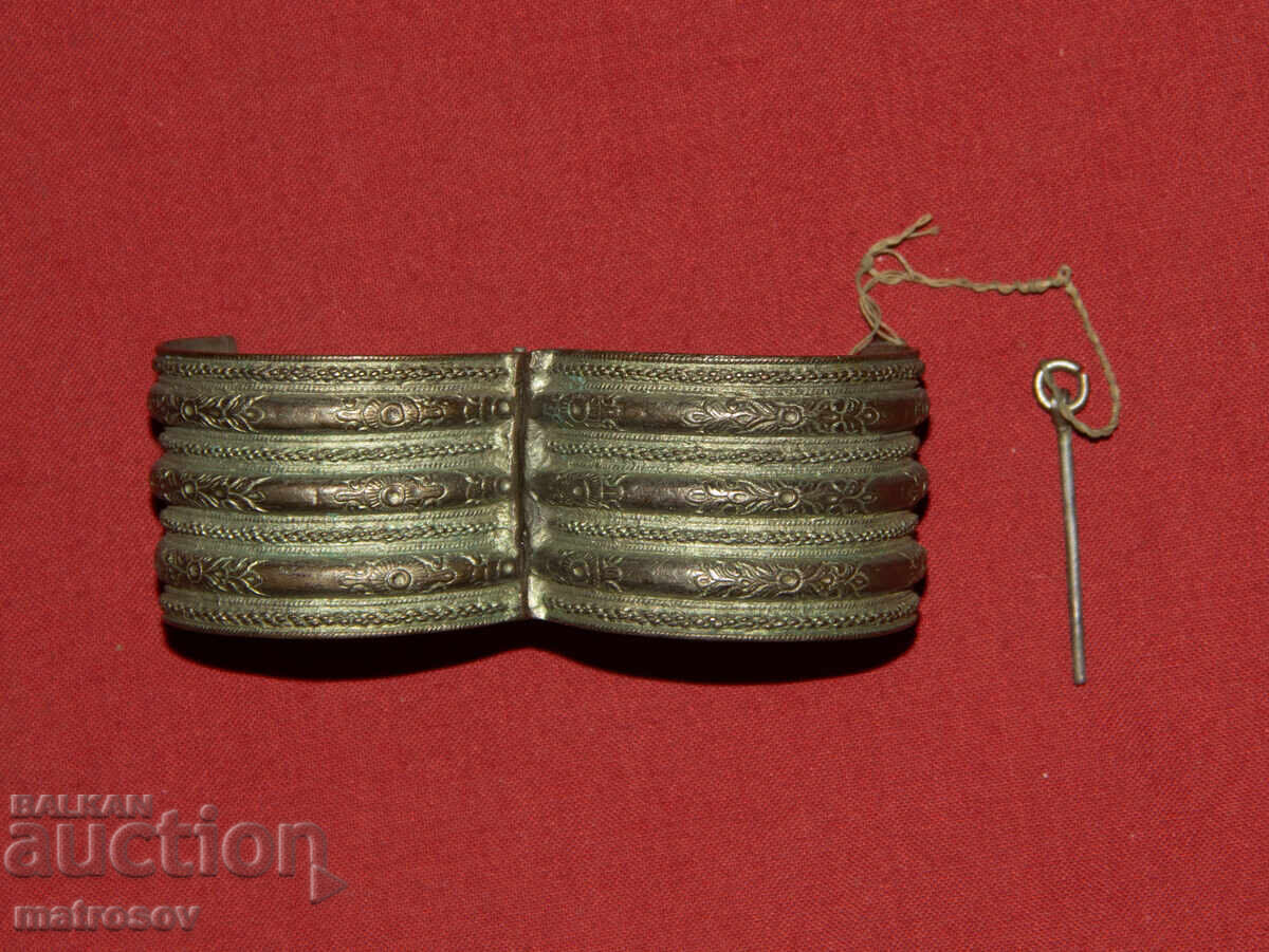 Brățară veche tradițională din argint - 5