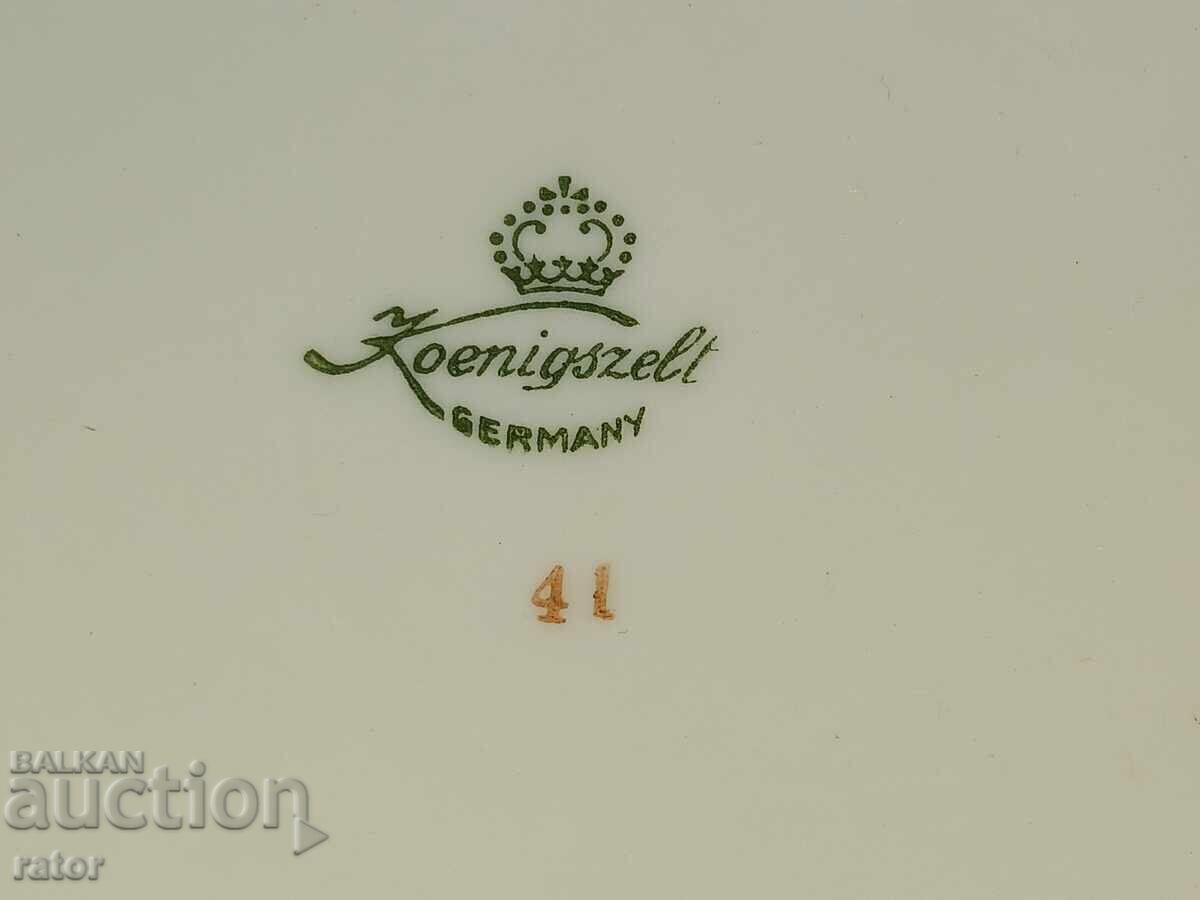 Foarte frumoasă supieră veche din porțelan Koenigszelt - Germania - 7