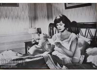 Small old postcard - Emmanuelle Riva