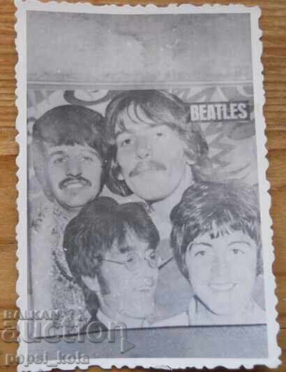 Old small photo-postcard - Beatles