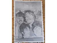 Veche fotografie-carte poștală mică - The Beatles