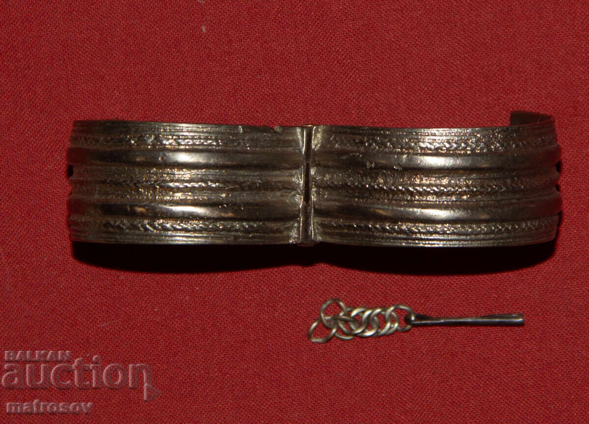 Brățară veche tradițională din argint - 5