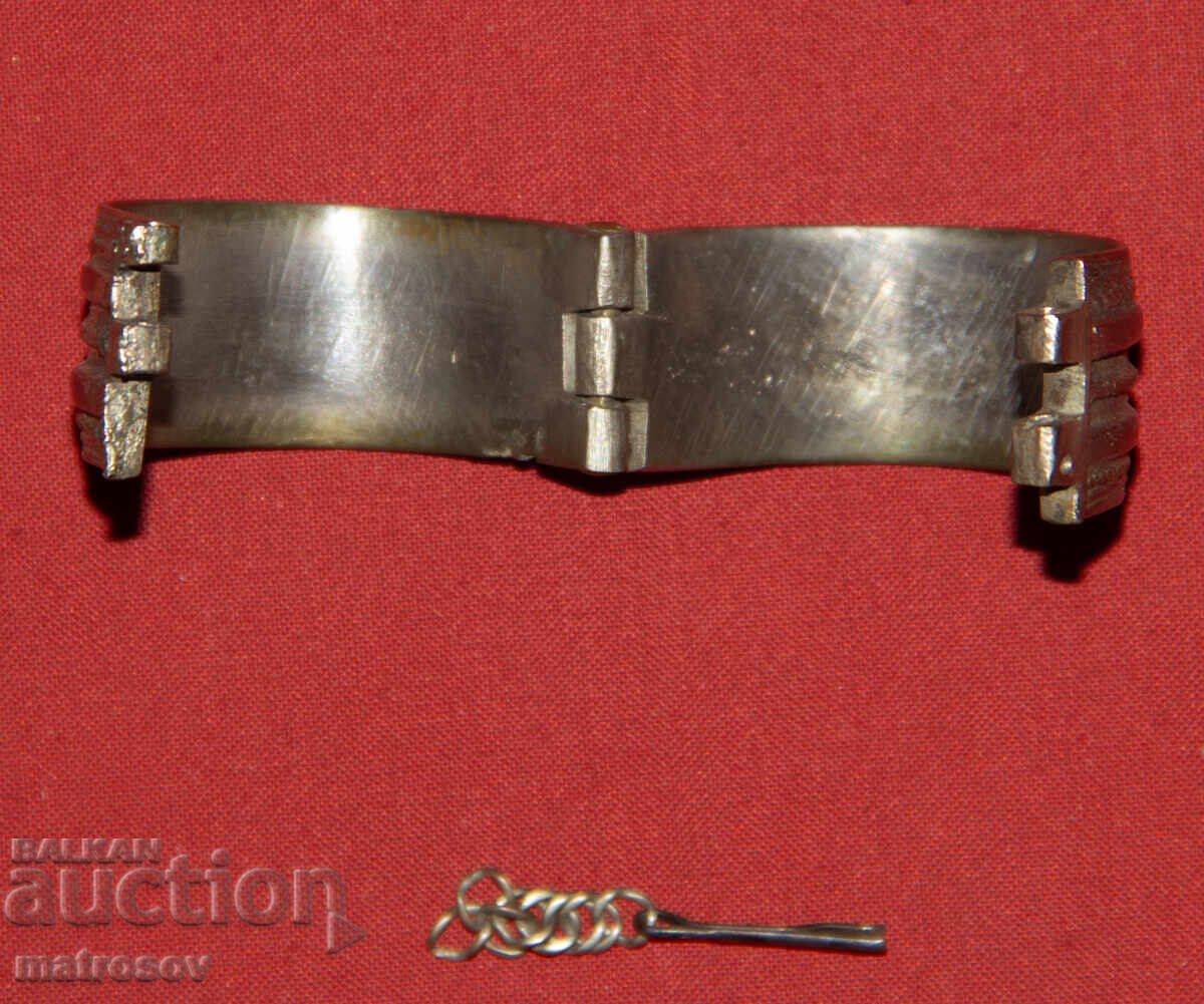 Brățară veche tradițională din argint - 6