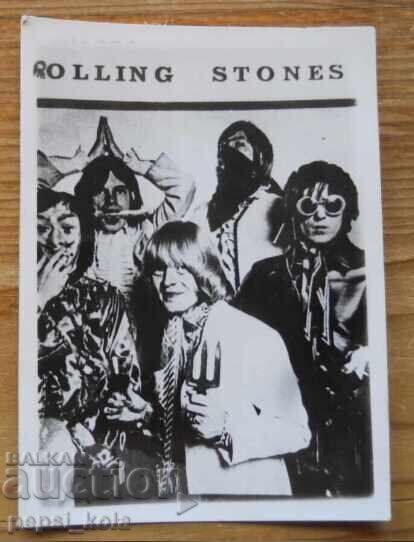 Old small postcard - Rolling Stones
