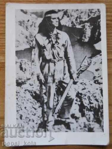 Old small postcard - Gojko Mitic