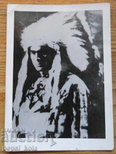 Old small postcard - Gojko Mitic