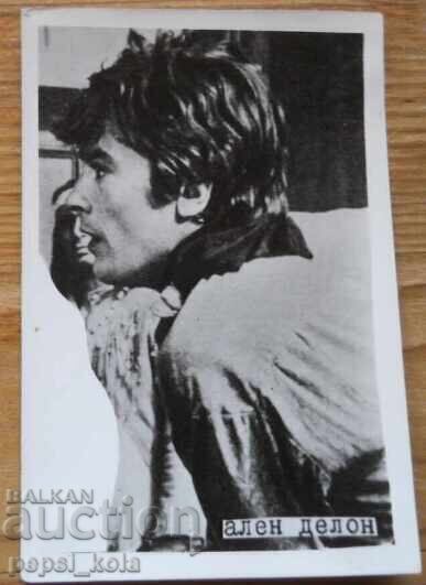 Old small postcard - Alain Delon Old small postcard - Alain Delon