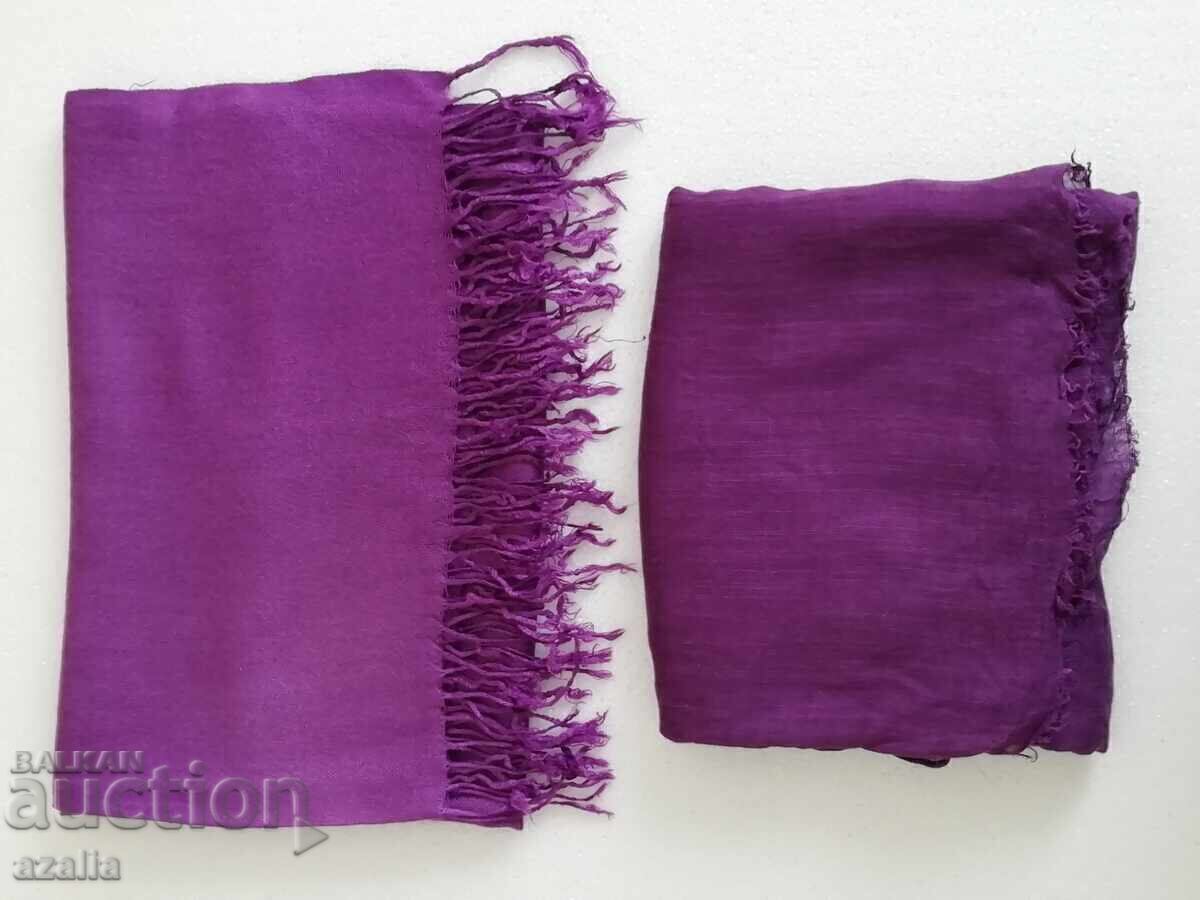 Two excellent ladies' scarves in purple Two excellent ladies' scarves in purple