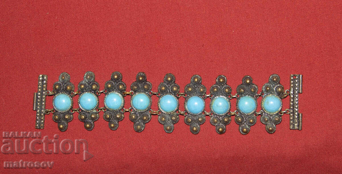 Стара традиционна гривна накит бронз