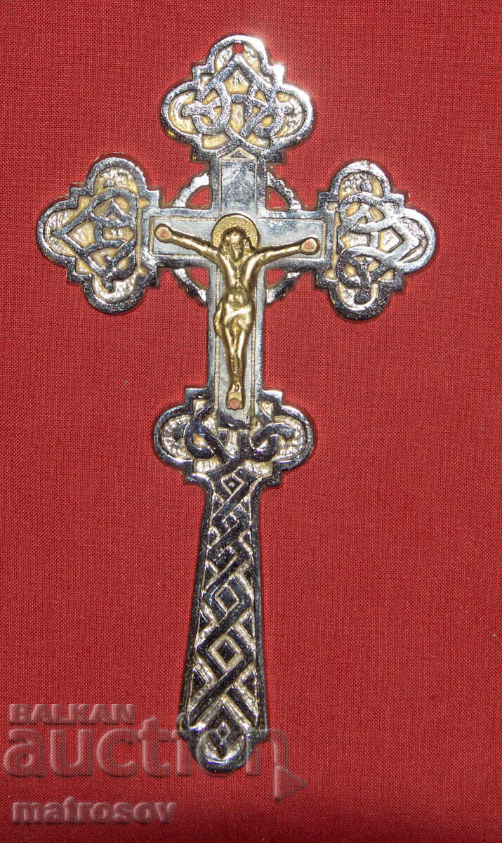 Metal cross with brass details, cross, crucifix with price 150.00 BGN | € 76.69
