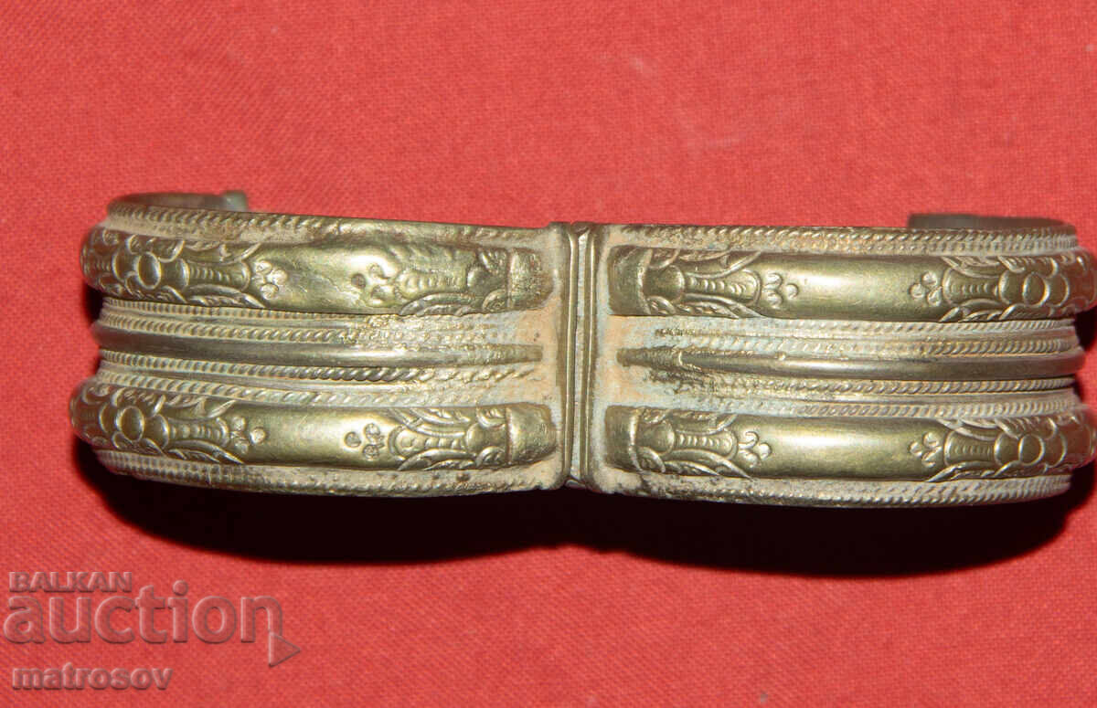 Brățară veche tradițională din argint - 7