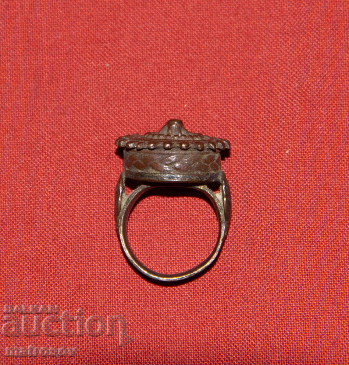 Σταροί παραδοσιακός μπρούτζινος γυναικείος δακτύλιος - 5