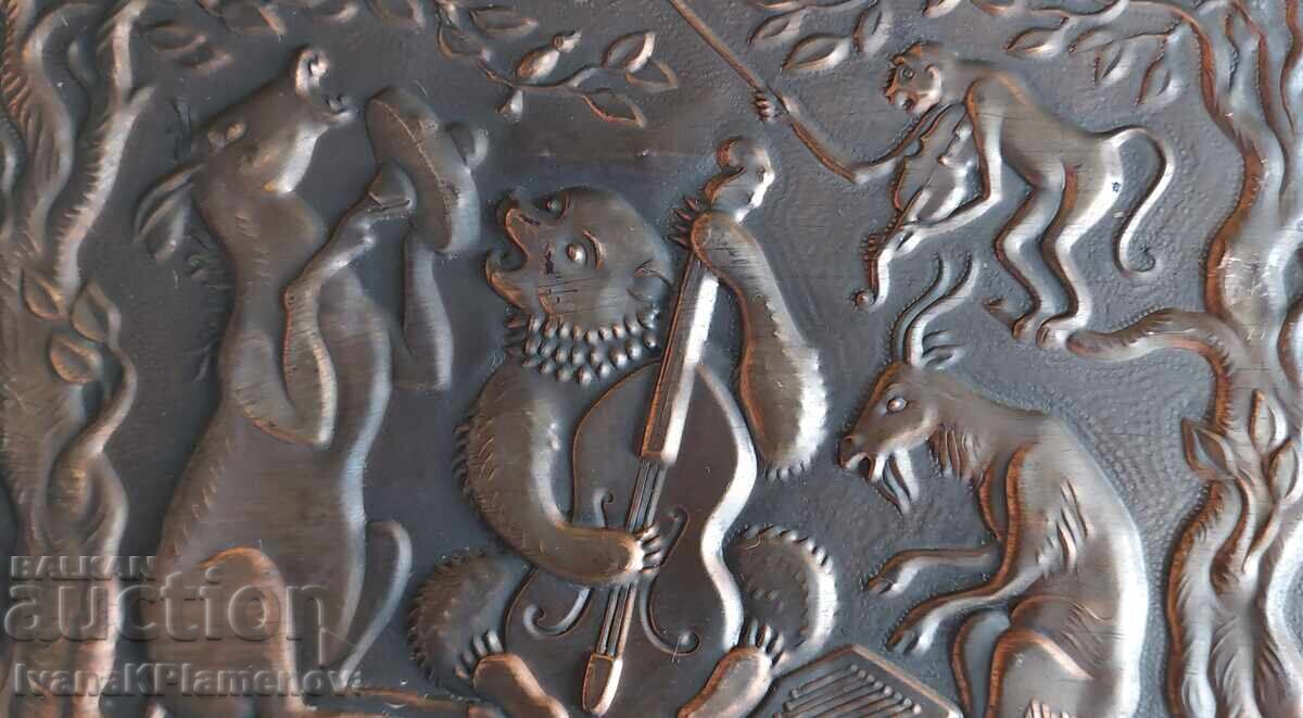 Auction Copper panel for connoisseurs Auction Copper panel for connoisseurs