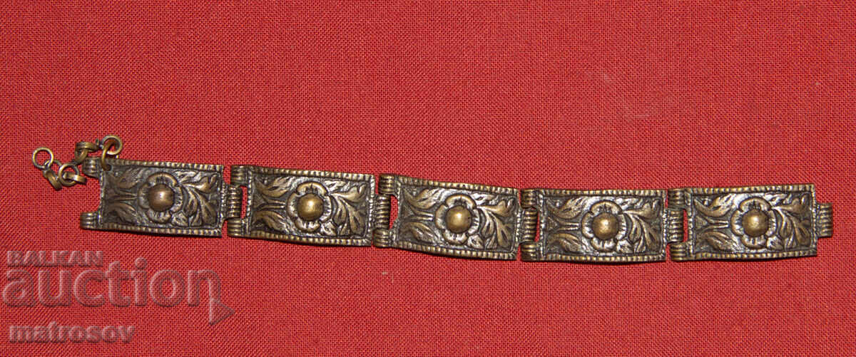 Стара традиционна гривна накит сребро / бронз