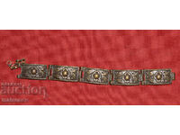 Brățară veche tradițională bijuterie argint / bronz