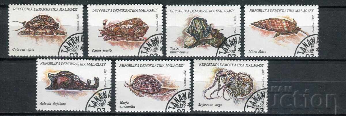 Auction  Madagascar 1993-94 CTO - Fauna, fish, sharks, crustaceans