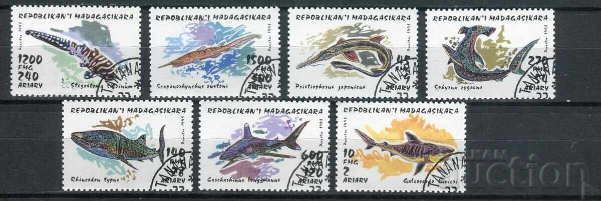 Delivery of Madagascar 1993-94 CTO - Fauna, fish, sharks, crustaceans