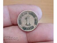 1 πφέννιγκ Γερμανίας 1907/Ε