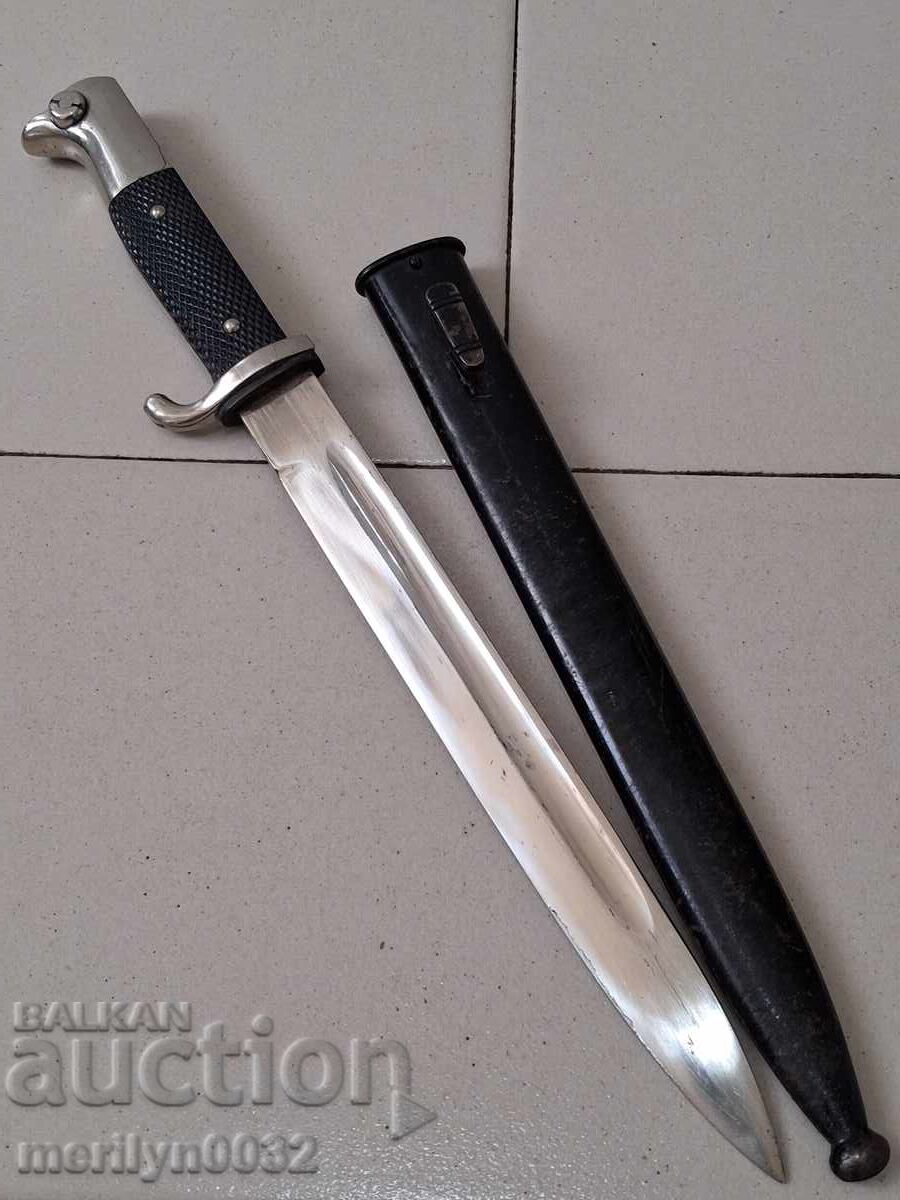 Paradă germană baionetă pușcă Mauser cuțit Kania Wehrmacht WW2 cu preț 475.00 BGN | € 242.86