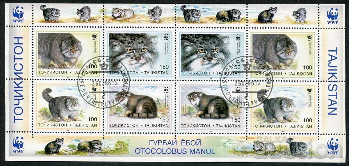 Tadjikistan 1996. CTO - Faună, pisici sălbatice, WWF