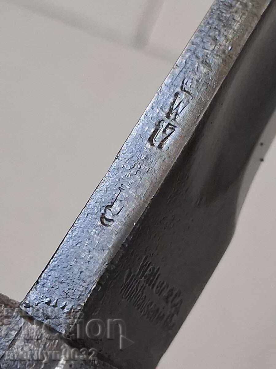 Licitație Baionetă germană teșitoare pușcă Mauser S98/05 Cuțit de măcelar teacă