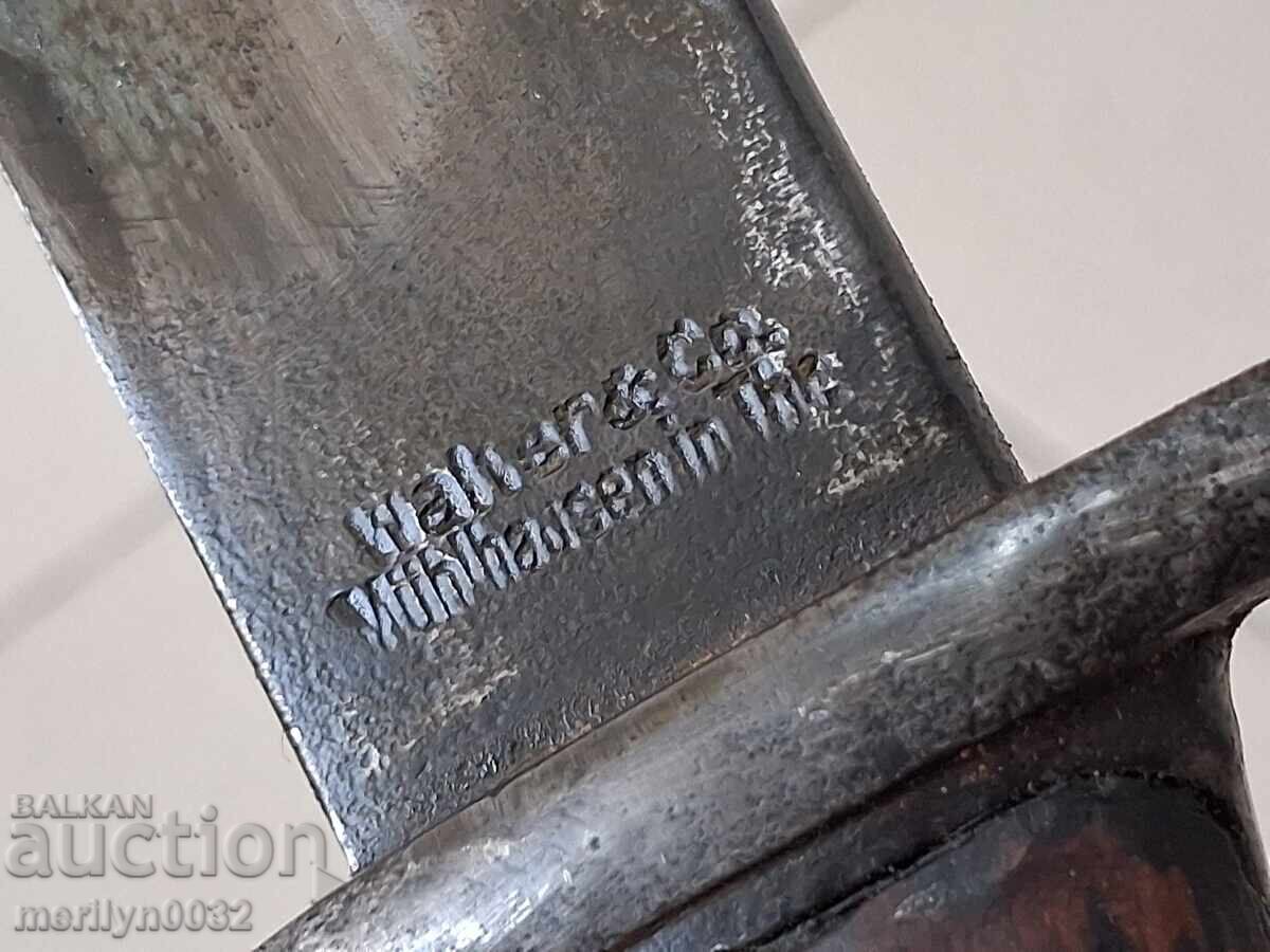 Livrarea Baionetă germană teșitoare pușcă Mauser S98/05 Cuțit de măcelar teacă