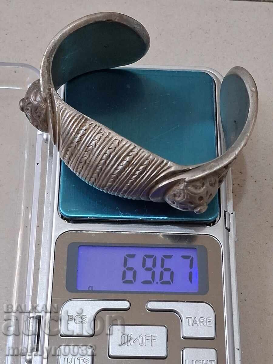 Renaissance wedding bracelet, wishbone style, GOLD PLATED jewelry - 6