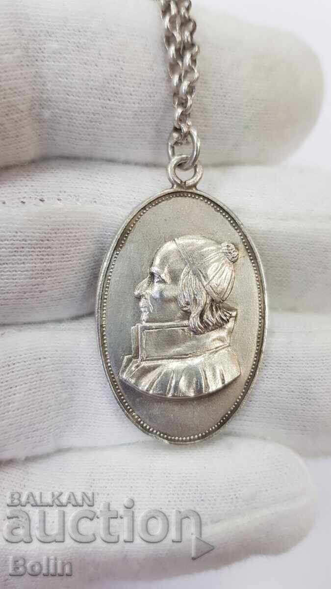 Рядък двустранен сребърен медальон с Иисус Христос - Европа - 5 Рядък двустранен сребърен медальон с Иисус Христос - Европа - 5