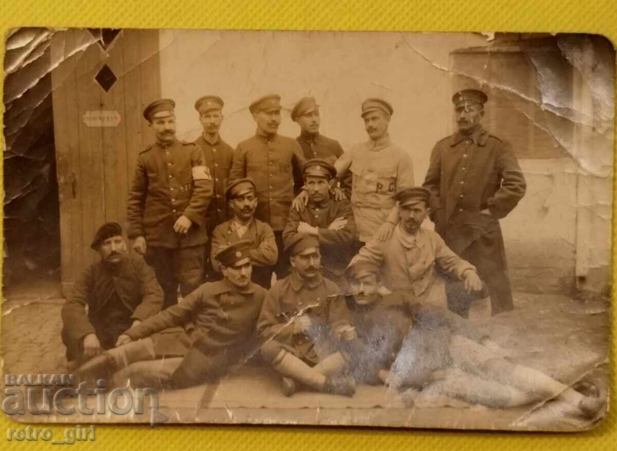 Old military photo, postcard Old military photo, postcard