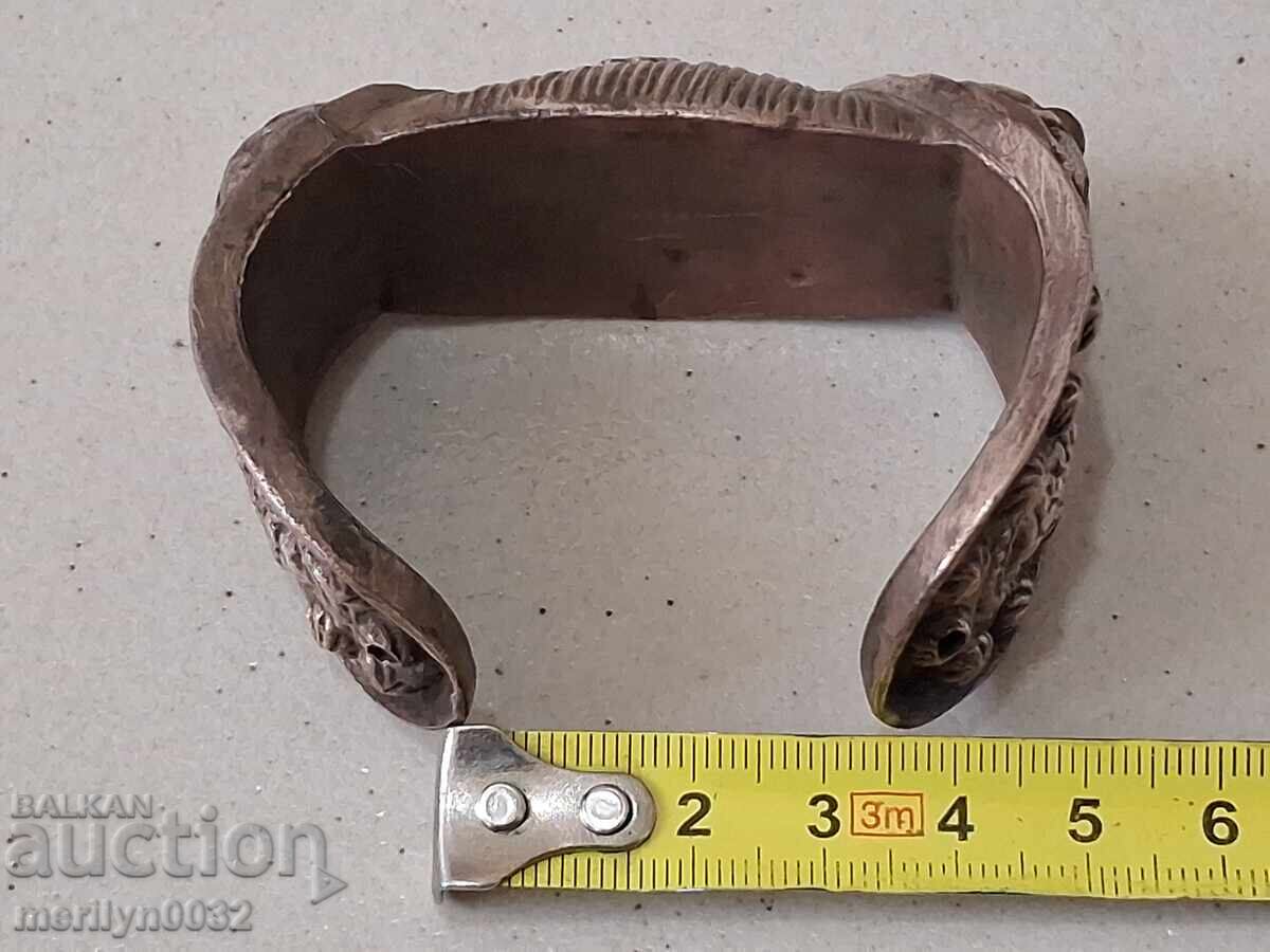 Renaissance wedding bracelet, wishbone style, GOLD PLATED jewelry - 5