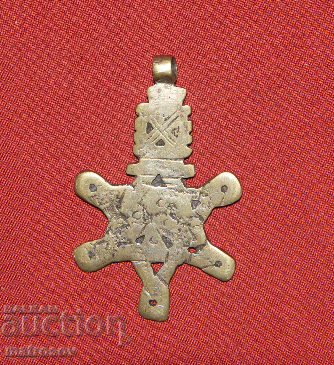 Χειροποίητο παλιό μενταγιόν αιθιοπικό αστέρι του Δαβίδ - 5