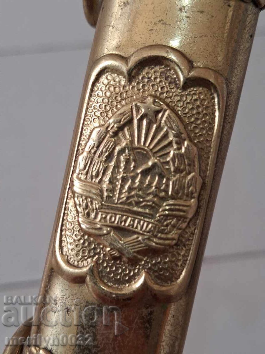 Ρουμανικό Σοσιαλιστικό Γενικό Επιτελείο Αξιωματικών Σπαθί Κορνίς Θήκη Θήκη - 5