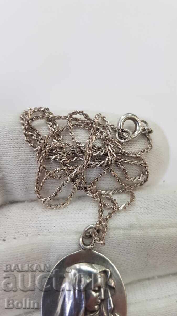 Delivery of Beautiful silver pendant with the Virgin Mary, early 20th century