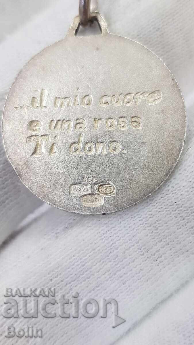 Παράδοση Συλλεκτικό ασημένιο μενταγιόν με σμάλτο - ασήμι 925 - Ευρώπη