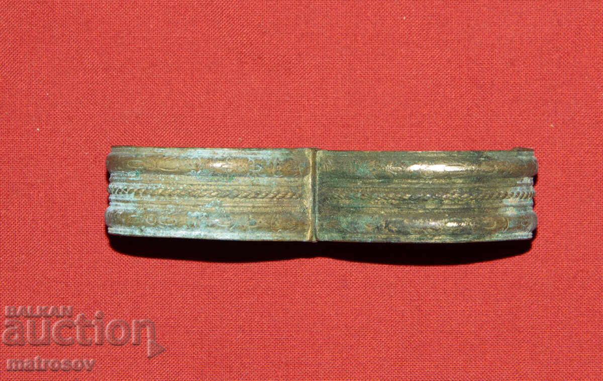 Brățară veche tradițională din bronz, bijuterie - 6