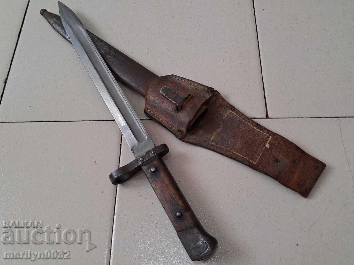 Austrian bayonet with scabbard, Loewe bayonet for M-95 rifle with price 229.00 BGN | € 117.09