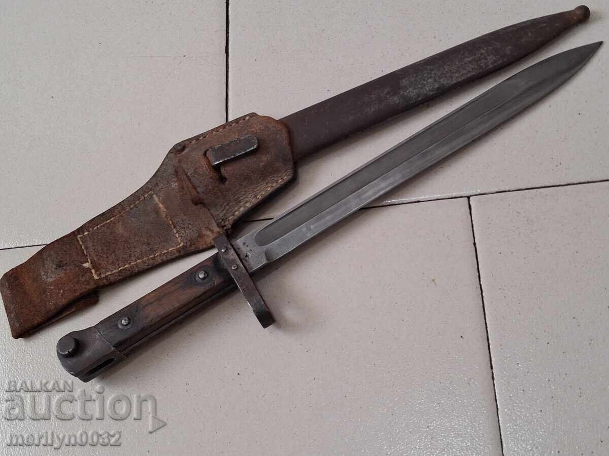 Delivery of Austrian bayonet with scabbard, Loewe bayonet for M-95 rifle