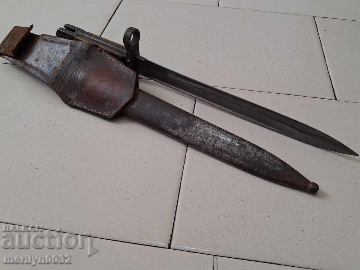 Austrian bayonet with scabbard, Loewe bayonet for M-95 rifle - 5