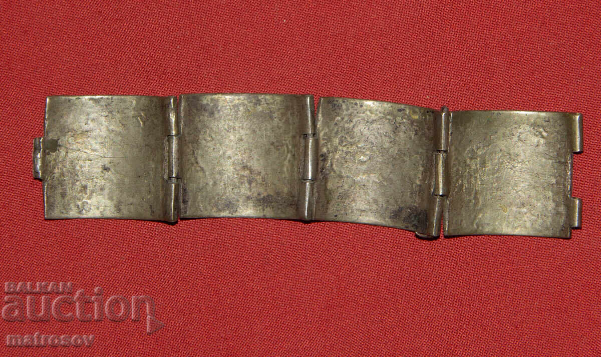 Brățară veche tradițională bijuterie argint / bronz - 5