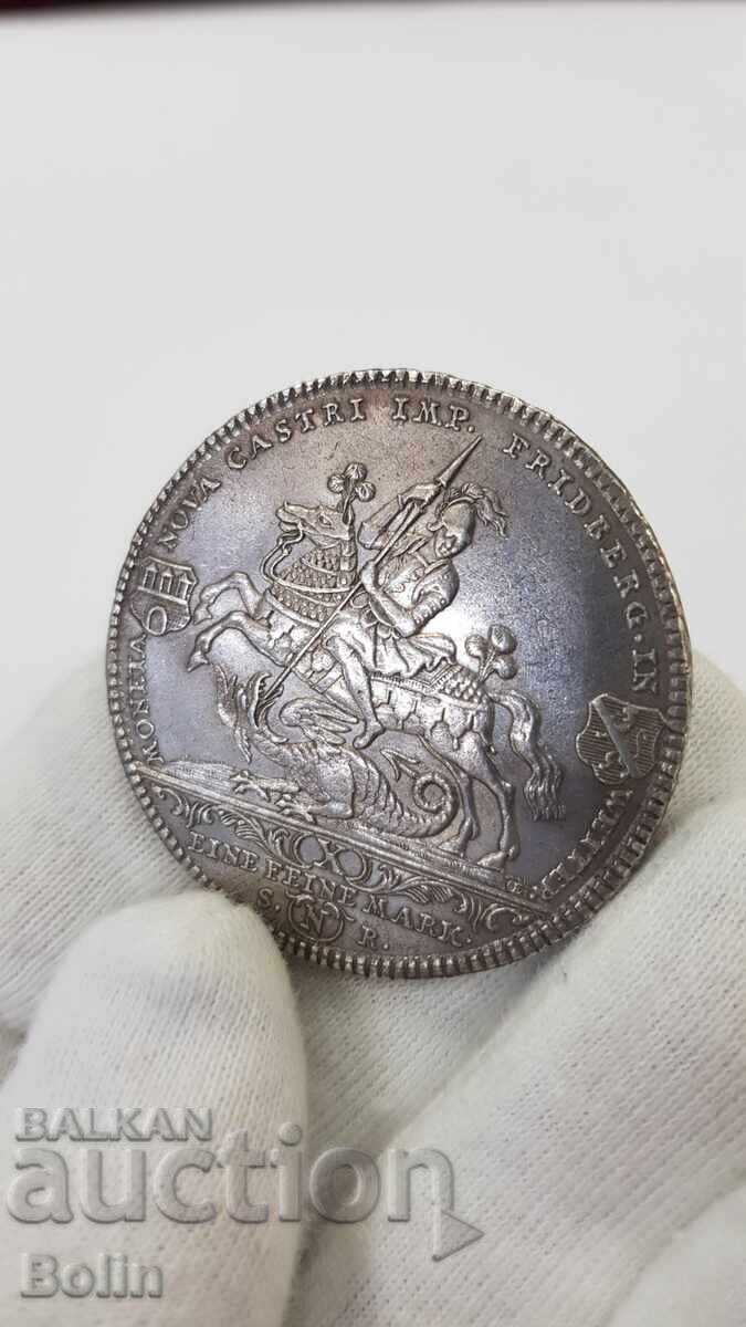 Δημοπρασία Ryadka ασημένια νομίσματα Τάλερο 1766 Γερμανικό κράτος FRIEDBERG