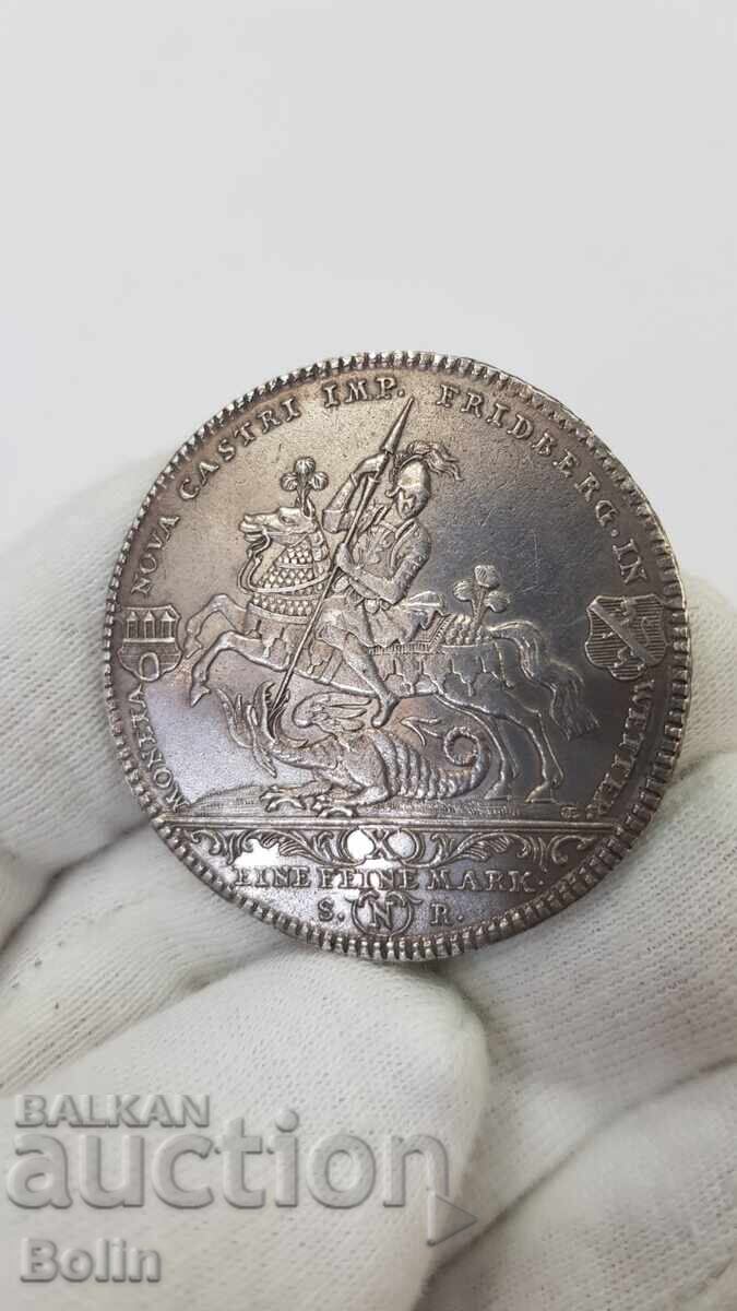 Ryadka ασημένια νομίσματα Τάλερο 1766 Γερμανικό κράτος FRIEDBERG