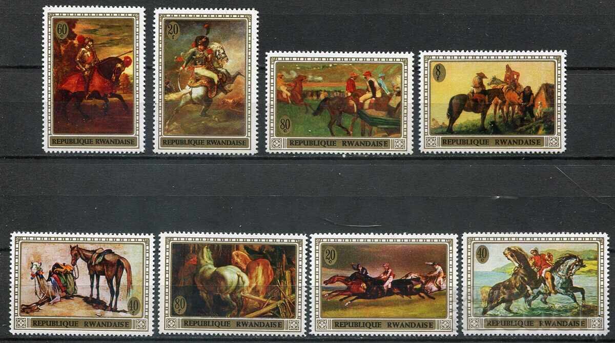 Руанда 1970г. MnH - Изкуство, коне на картини