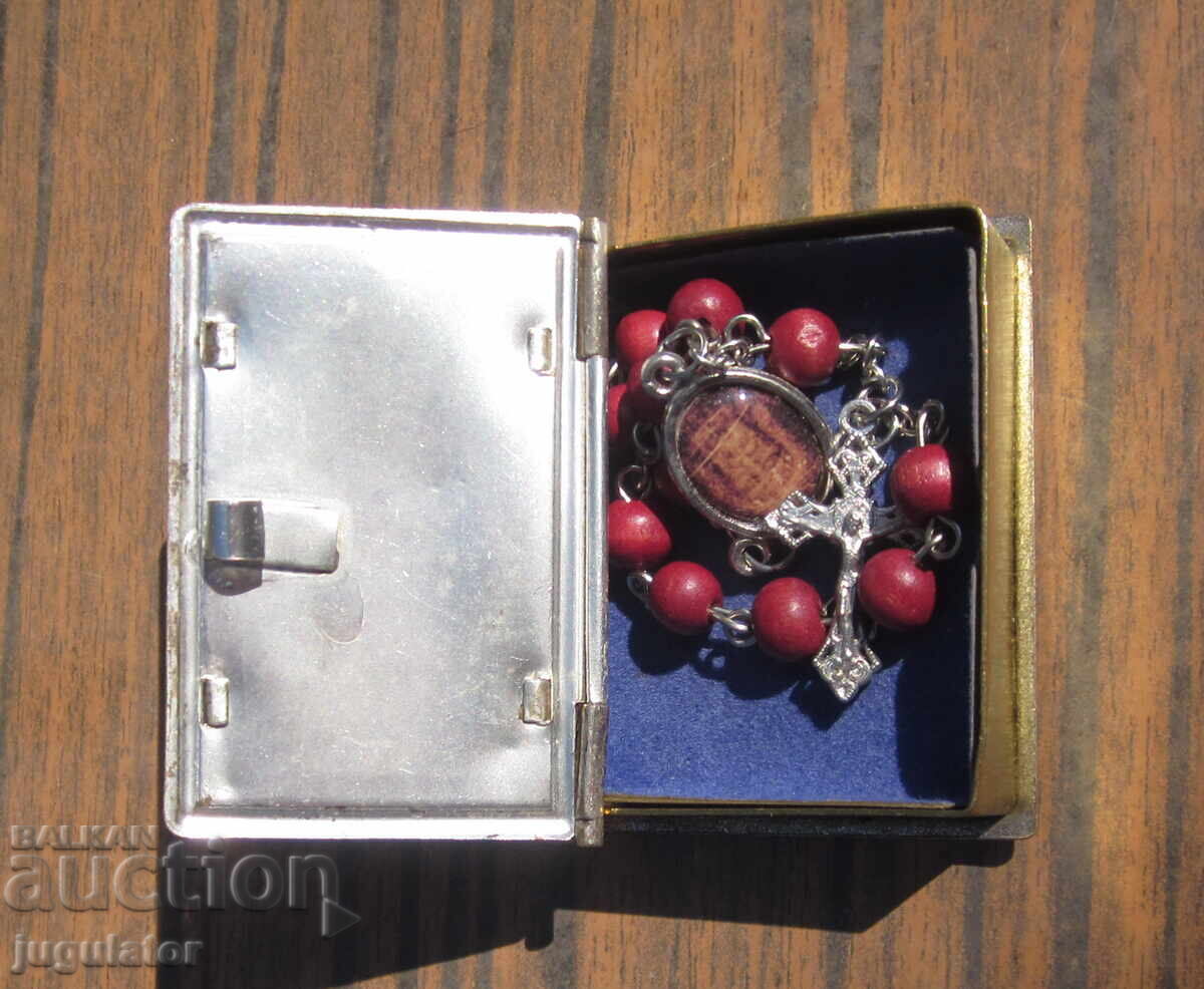 Αρχαίο θρησκευτικό κουτί με τον Ιησού Χριστό και κομποσκοίνι - 5 Αρχαίο θρησκευτικό κουτί με τον Ιησού Χριστό και κομποσκοίνι - 5