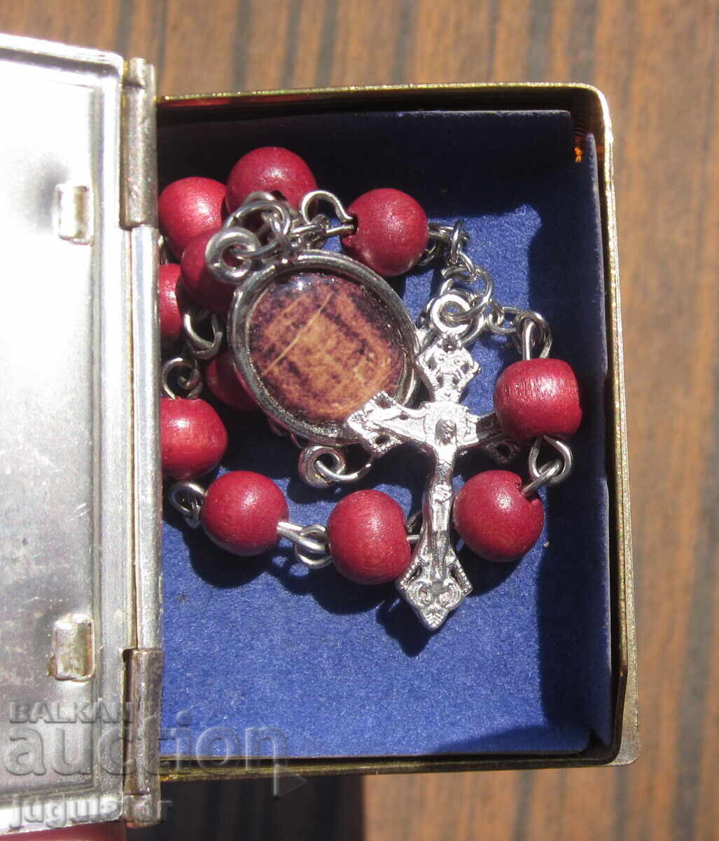 Αρχαίο θρησκευτικό κουτί με τον Ιησού Χριστό και κομποσκοίνι - 6 Αρχαίο θρησκευτικό κουτί με τον Ιησού Χριστό και κομποσκοίνι - 6