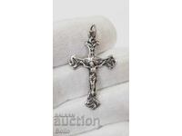 Колекционен сребърен кръст АРТ-НУВО с Иисус Христос 19. век
